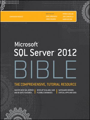 cover image of Microsoft SQL Server 2012 Bible
